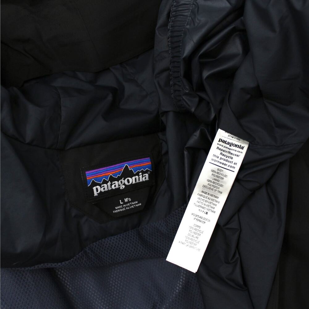 Large Patagonia Powder Town Jacket Black 31625 Ski Snowboard Shell Outdoor - Picture 8 of 15